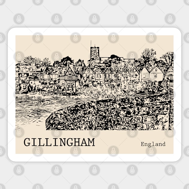 Gillingham England Magnet by Lakeric